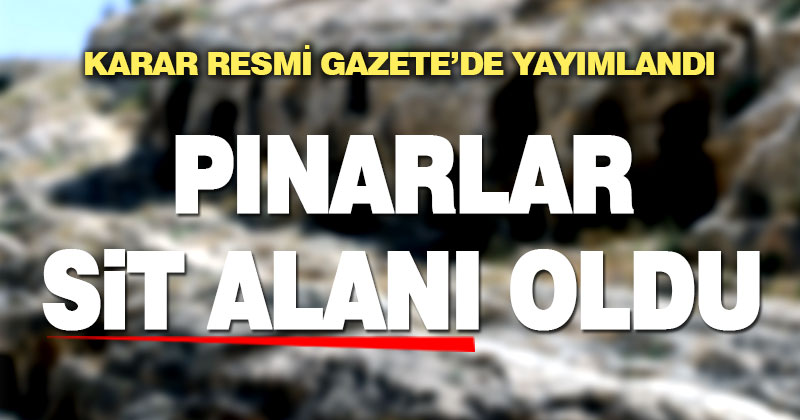 Tavas Pınarlar’daki kaya mezarları ve çevresi 1.derece sit alanı ilan edildi