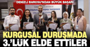 Denizlili stajyer avukatlar Ege Bölge 3.’sü oldu