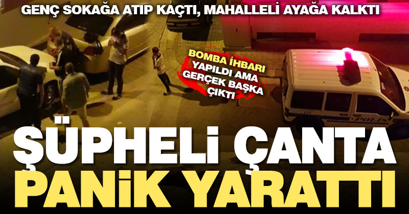 Akkonak’ta şüpheli çanta panik yarattı
