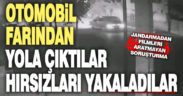 Hırsızları otomobilin farları ele verdi