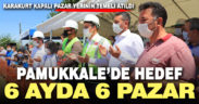 Karakurt kapalı pazar yeri temeli atıldı