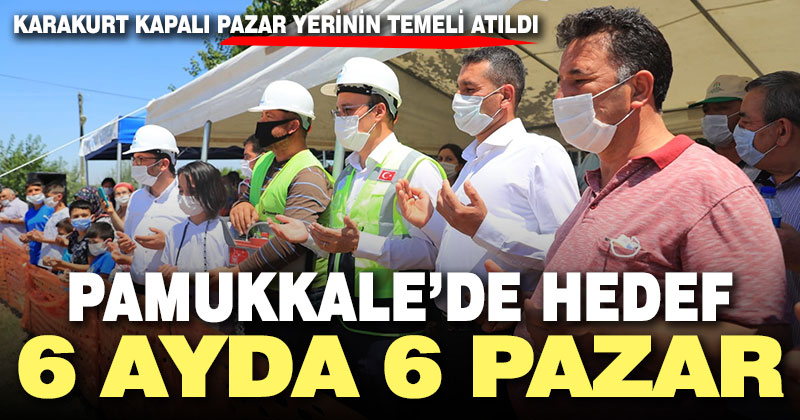 Karakurt kapalı pazar yeri temeli atıldı