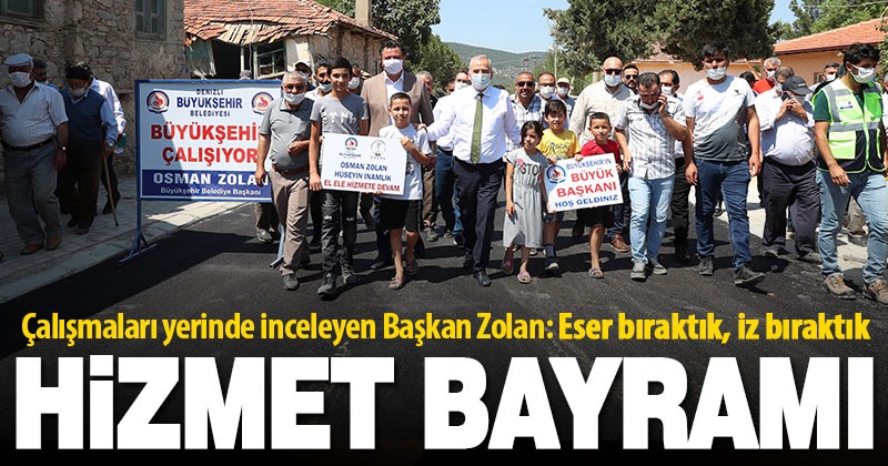 Tavas Baharlar’da hizmet bayramı: Sıcak asfalt sevinci