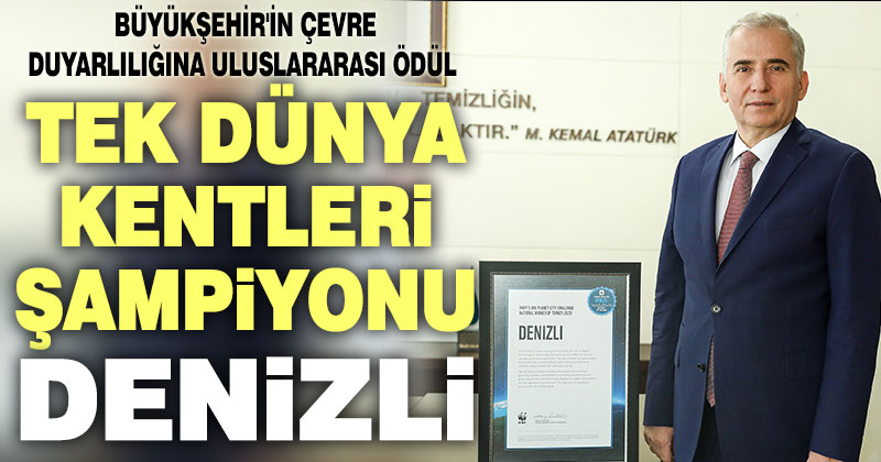 Büyükşehir’in çevre duyarlılığına uluslararası ödül