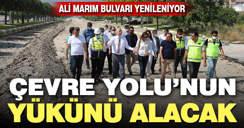 Büyükşehir Ali Marım Bulvarı’nı yeniliyor