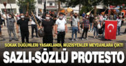 Müzisyenlerin kent meydanında sazlı-sözlü ‘sokak düğünü’ eylemi