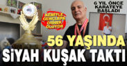 56 yaşında siyah kuşak sahibi oldu
