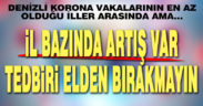 Denizli en az vaka görülen iller arasında ama il bazlı artış dikkat çekiyor