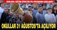 2020-2021 Eğitim Öğretim yılı programı açıklandı