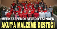 Merkezefendi Belediyesi’nde AKUT’a malzeme desteği