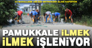 Pamukkale’nin 23 mahallesinde parke taşı döşeme işlemi sürüyor