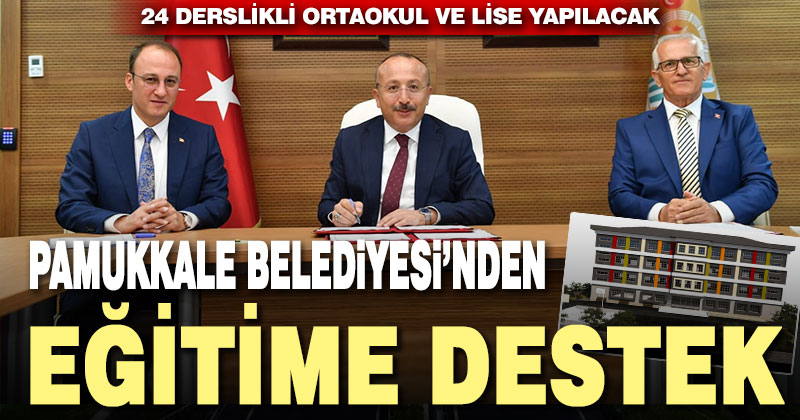 Pamukkale Belediyesi’nden eğitime destek