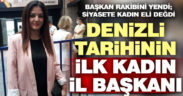 Rakibini kongrede yenip, Denizli’nin ilk kadın il başkanı Raziye Akışık oldu
