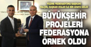 Büyükşehir’in yüzme projeleri Yüzme Federasyonu’na örnek oldu