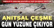 Tripolis’teki anıtsal çeşmenin yüzde 90’ı gün yüzüne çıkartıldı