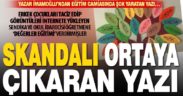 Çocuk tacizinden ceza alan sendika idarecisine ‘Değerler’ eğitimi verdirmişler