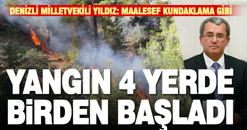 Denizli Milletvekili Yıldız: İnceler’deki orman yangını kundaklama gibi