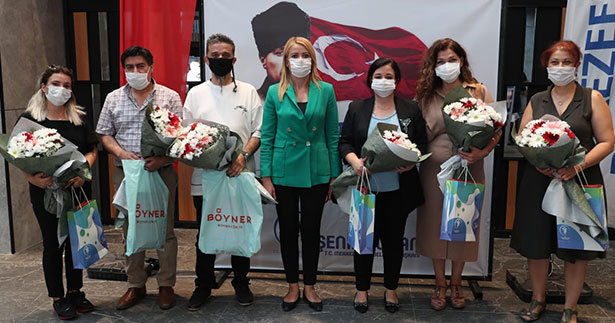 Resim yarışmasında dereceye girenler ödüllerini aldı