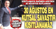 ADD’den 30 Ağustos Zafer Bayramı kutlaması