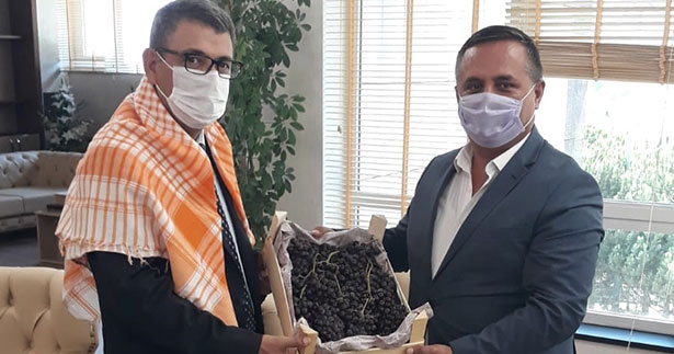 Çallı rektör Kutluhan’a hemşehri ziyareti