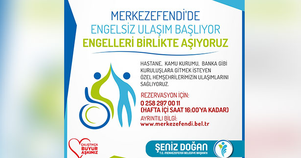 Merkezefendi’de engelsiz ulaşım başlıyor
