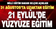 Milli Eğitim Bakanı Selçuk’tan ‘eğitim yılı açılışı’ açıklaması