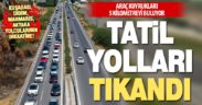 Denizli’ye yakın tatil beldelerine ulaşımda trafik yoğunluğu var