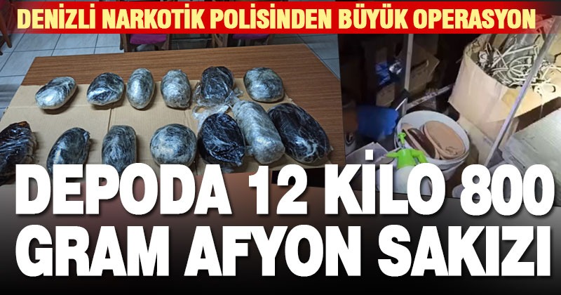 Denizli polisinden operasyon: 12,8 KG afyon sakızı ele geçirildi