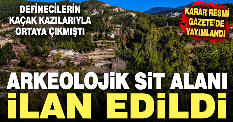 Çameli’de geç Roma dönemi arkeolojik yerleşim yeri koruma altında