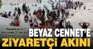Pamukkale’yi bayramda 20 bin kişi ziyaret etti