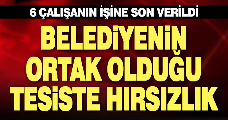 Belediyenin ortağı olduğu kilitli parke taşı tesisinden hırsızlık: 6 çalışan işten çıkarıldı