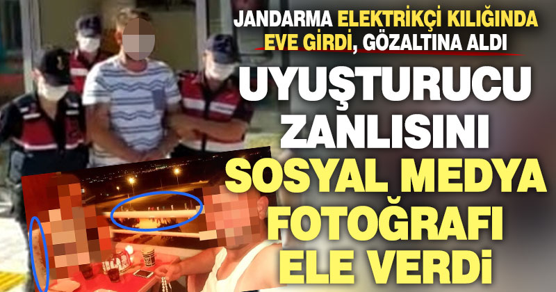 Uyuşturucu ticareti suçundan aranan zanlıyı sosyal medya fotoğrafı ele verdi