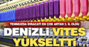 Denizli ihracat artışında Türkiye 2.si oldu