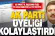 AK Parti’den pandemiye uygun üye çalışması