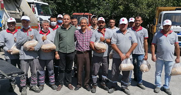 Belediyenin nohut projesi ilk hasadı verdi