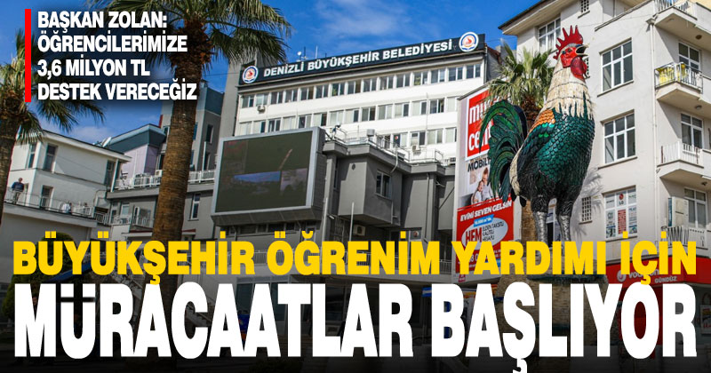 Büyükşehir’de öğrenim yardımı müracaatları başlıyor