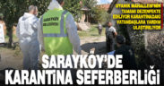 Sarayköy Belediyesi, karantina altındaki mahalleye seferber oldu