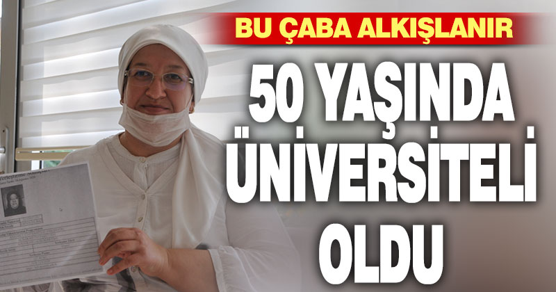 Sarayköy Belediyesi’nin kursunda hazırlandı, 50 yaşında üniversiteli oldu