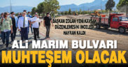 Başkan Zolan: Ali Marım Bulvarı muhteşem olacak
