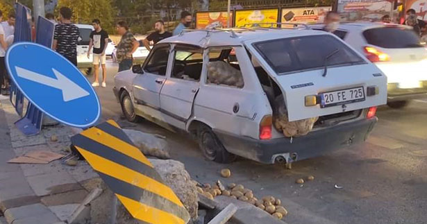 Çamlaraltı’nda kaza: 2 yaralı