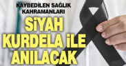 Kaybedilen sağlık çalışanları siyah kurdela ile anılacak