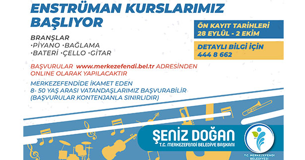 Merkezefendi’de kurs kayıtları başladı