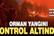 Çardak’taki orman yangını kontrol altına alındı