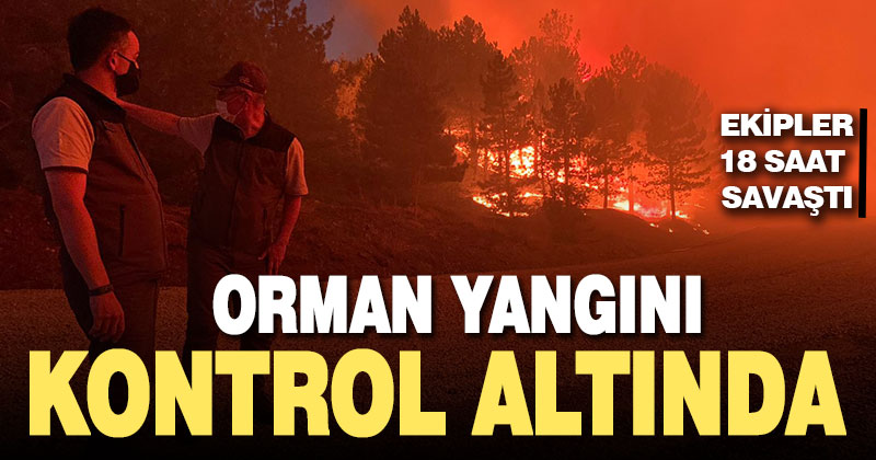 Çardak’taki orman yangını kontrol altına alındı