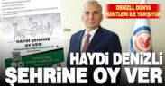 Dünya kentleri ile yarışan Denizli için Başkan Zolan’dan “Oy ver” çağrısı