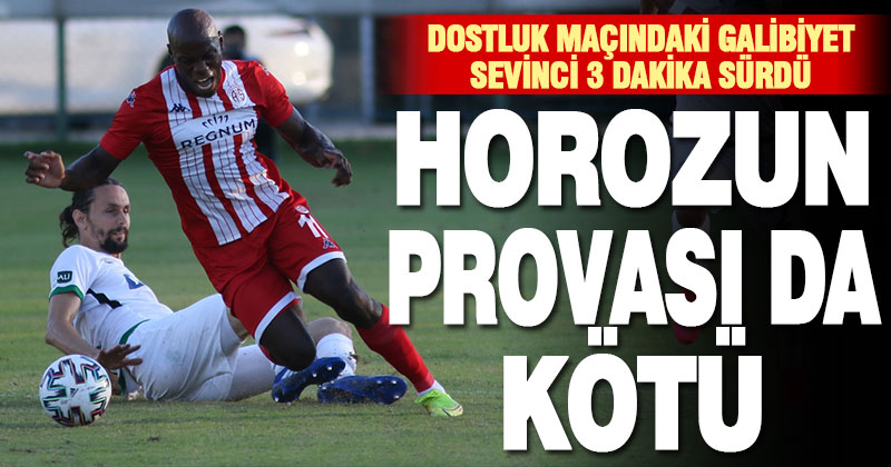 Dostluk maçında Denizli ile Antalya yenişemedi: 1-1