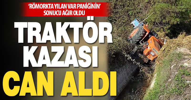 Acıpayam’daki traktör kazasında bir kişi öldü