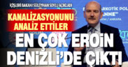 Kanalizasyon analizi sonuçları: En çok eroin Denizli’de kullanılıyor