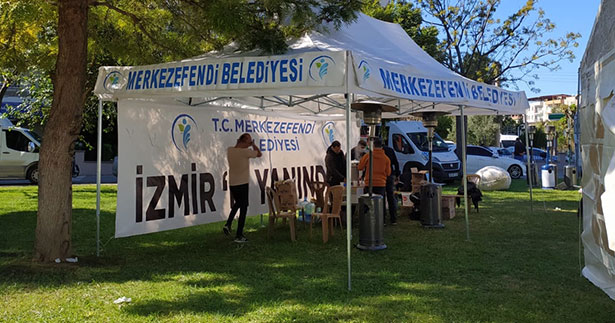 Merkezefendi’den İzmir’e destek sürüyor