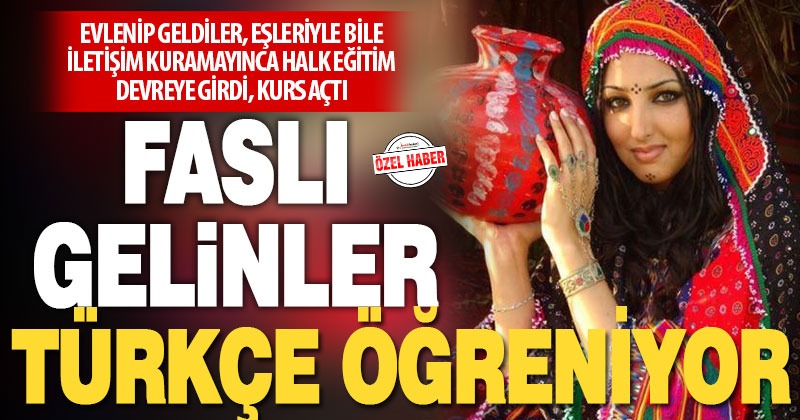 Faslı gelinler Türkçe öğreniyor